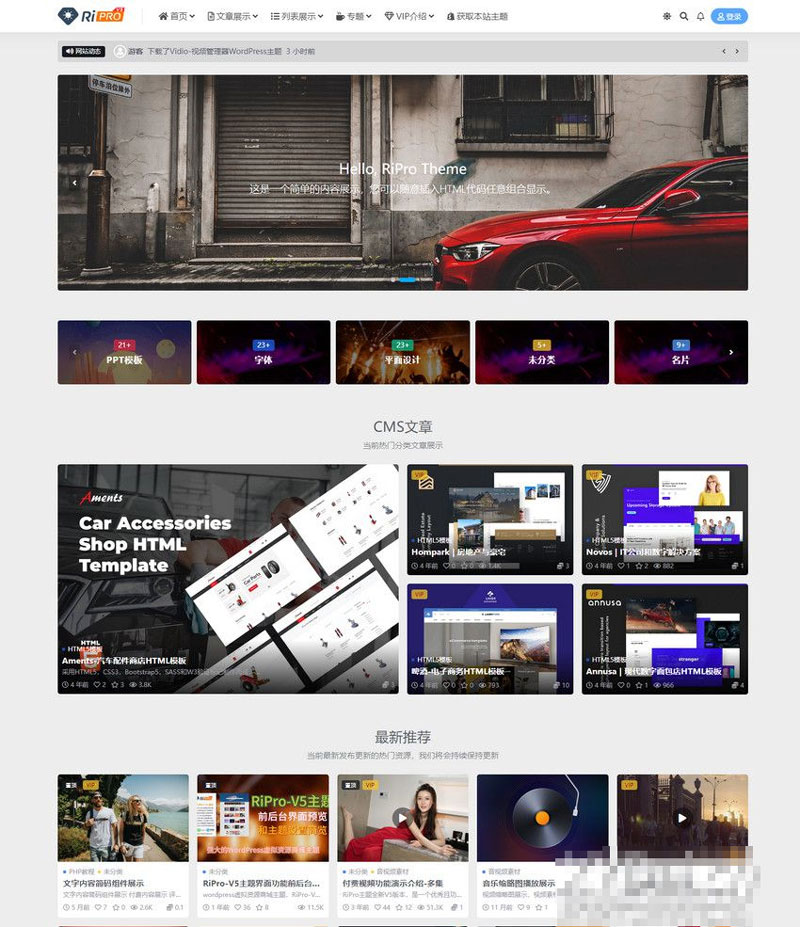 RiPro-V5主题V8.3开心版+开心教程插图