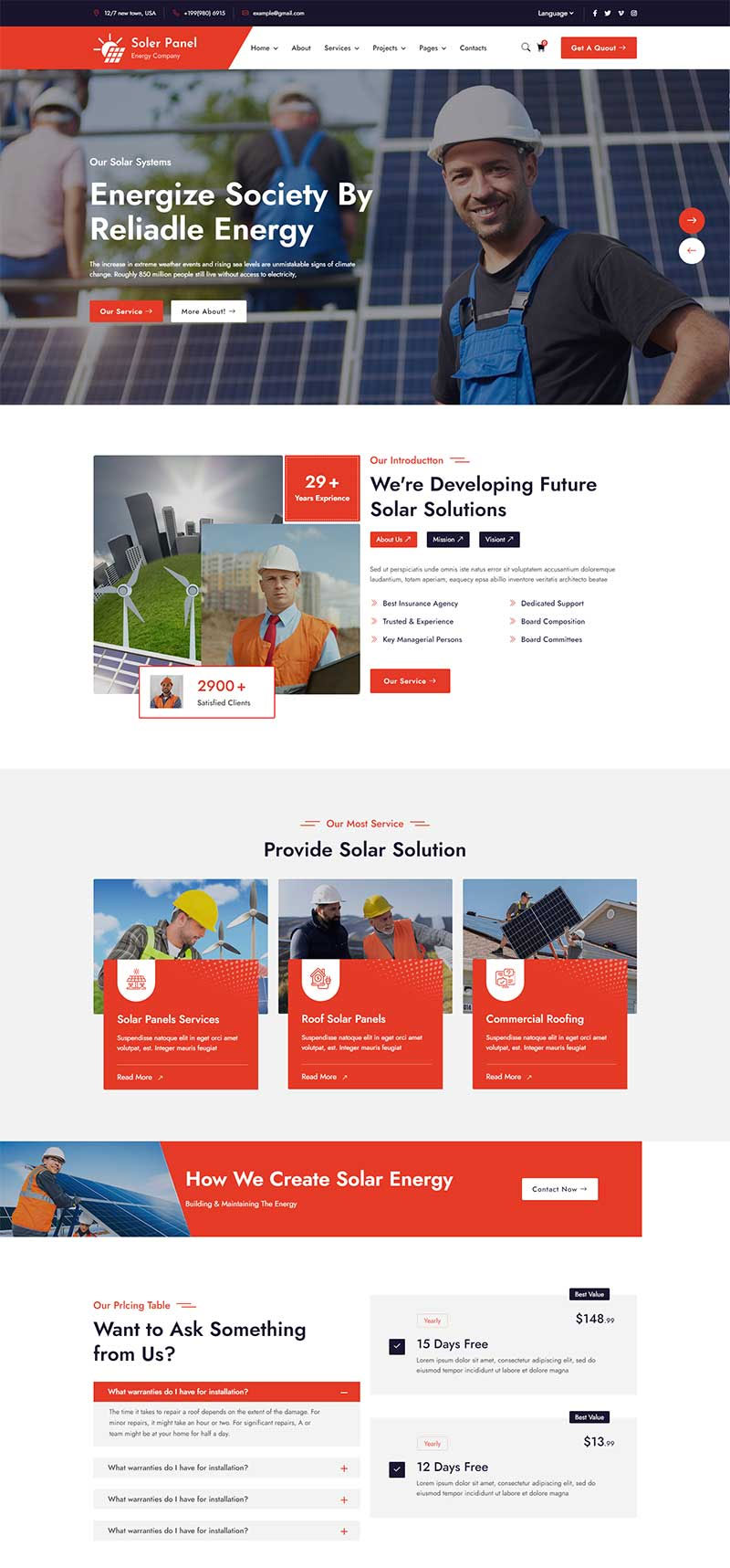 html5模板太阳能新能源行业静态响应式网页模板源码插图
