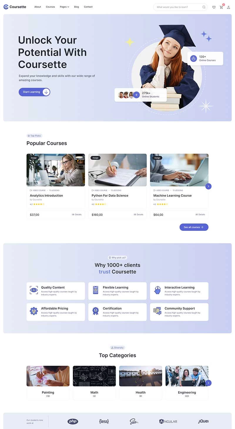 html5模板网络教育服务机构响应式网页模板源码