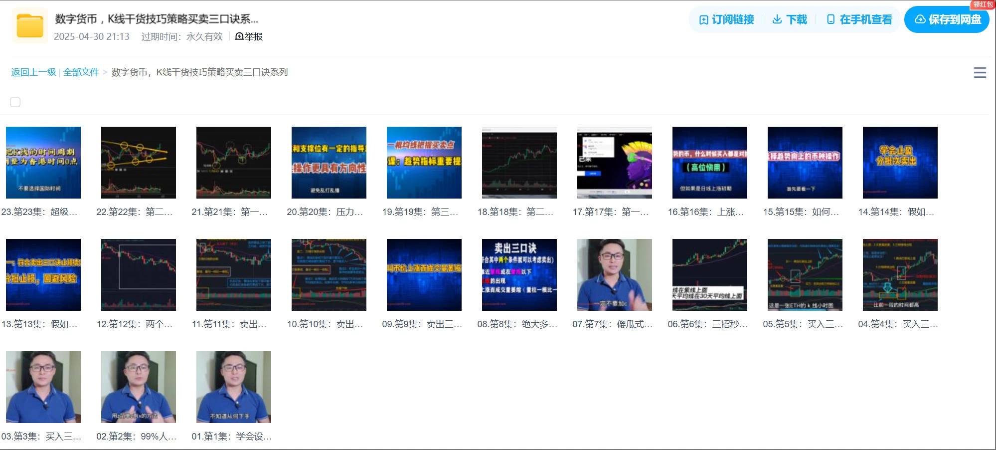 数字货币，K线干货技巧策略买卖三口诀系列课程插图